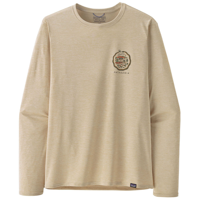 Patagonia Capilene Cool Daily Graphic Long-Sleeve-Lands Shirt - Men's Commontrail: Pumice X-Dye