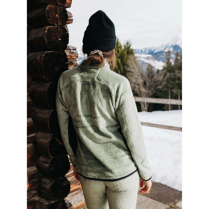 Burton AK Baker Hi-Loft Quarter-Zip Fleece - Women's Hedge Green
