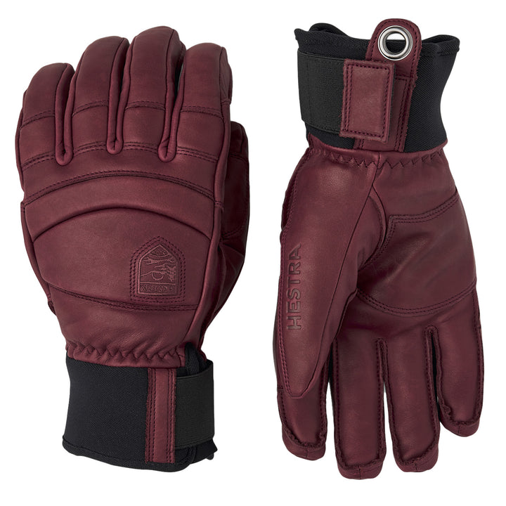 Hestra Fall Line 5-Finger Gloves Burgandy