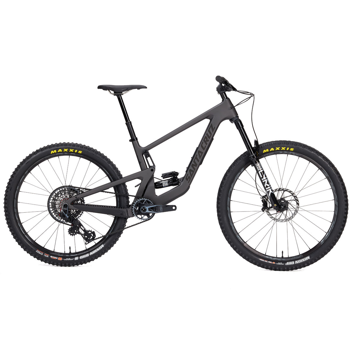 Santa Cruz Bronson 4.1 CC X0 AXS Complete Mountain Bike 2024 Matte Dark Matter