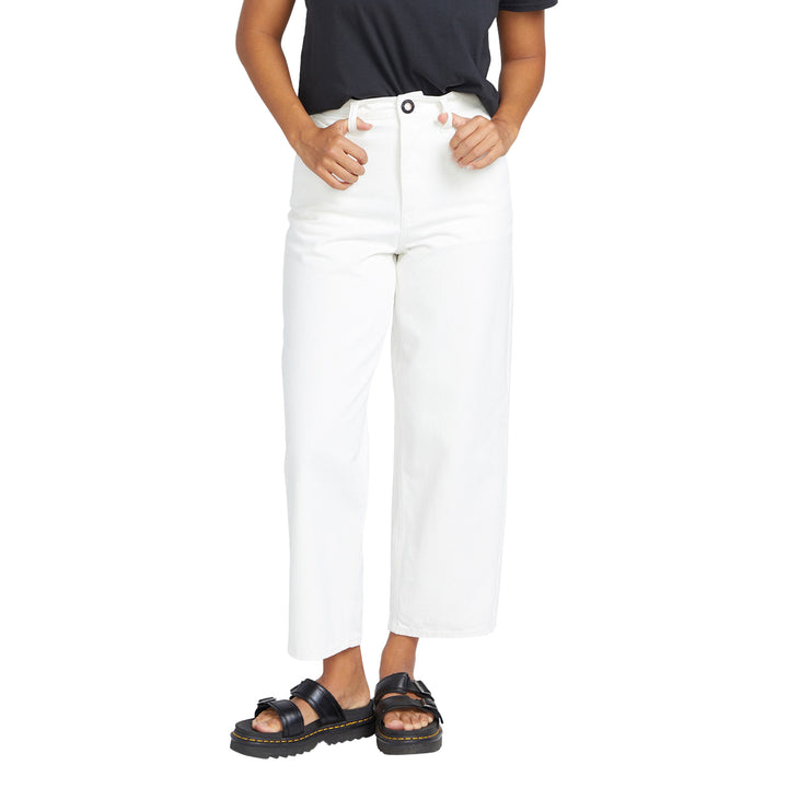 Volcom Weellow Denim Pants - Women's Star White