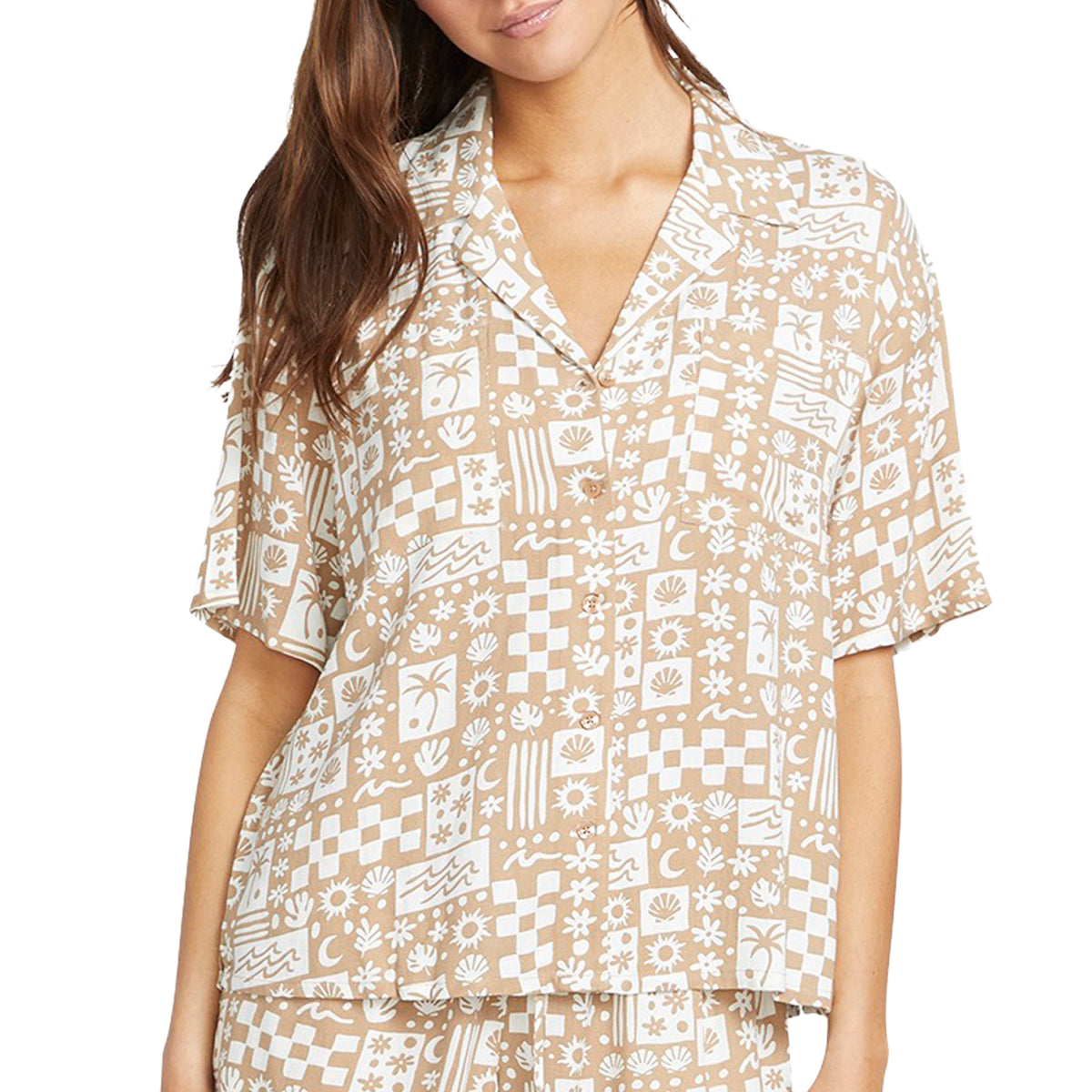 Volcom Sunny Daze Short-Sleeve Shirt - Women's Mocha
