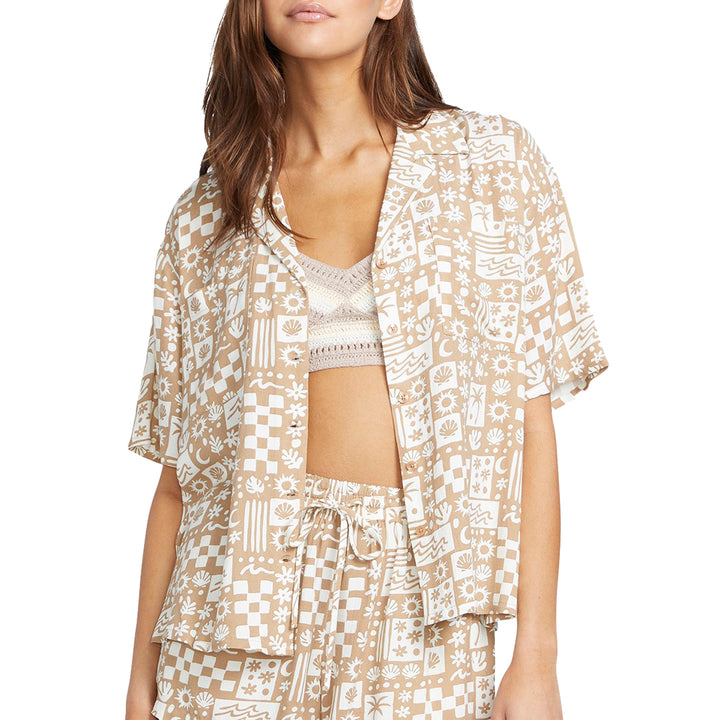 Volcom Sunny Daze Short-Sleeve Shirt - Women's Mocha