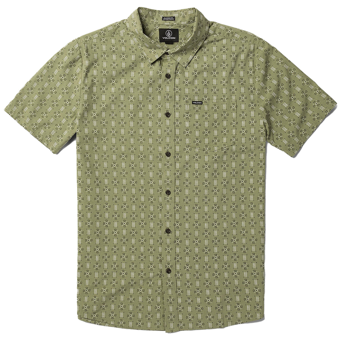 Volcom Stone Mash Short-Sleeve Shirt - Men's Thyme Green