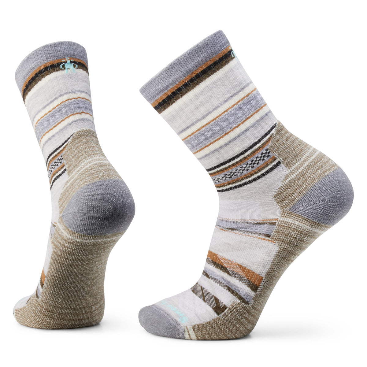 Smartwool Hike Light Cushion Panorama Crew Socks - Men's Ash