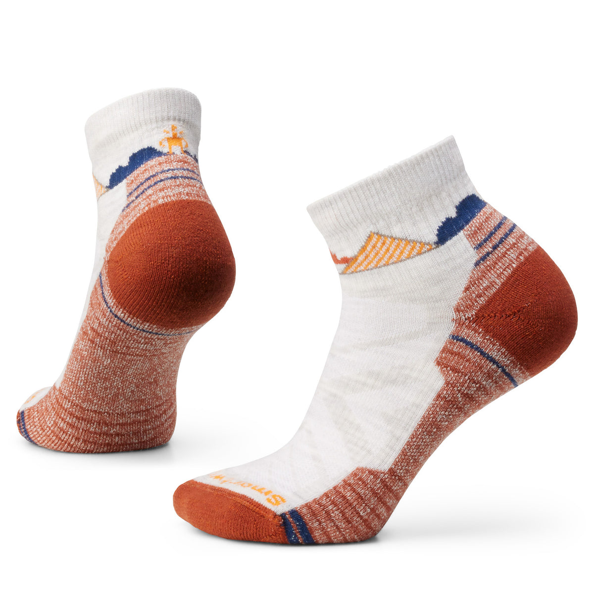 Smartwool Hike Light Cushion Clear Canyon Pattern Ankle Socks - Women's Ash