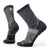 Smartwool Trail Run Targeted Cushion Crew Socks Black-White
