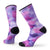 Smartwool Athletic Far Out Tie Dye Print Crew Socks - Unisex Purple Iris