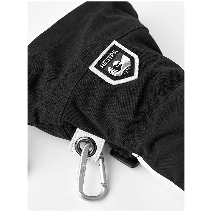 Hestra Army Leather Heli Ski 3-Finger Mittens Black