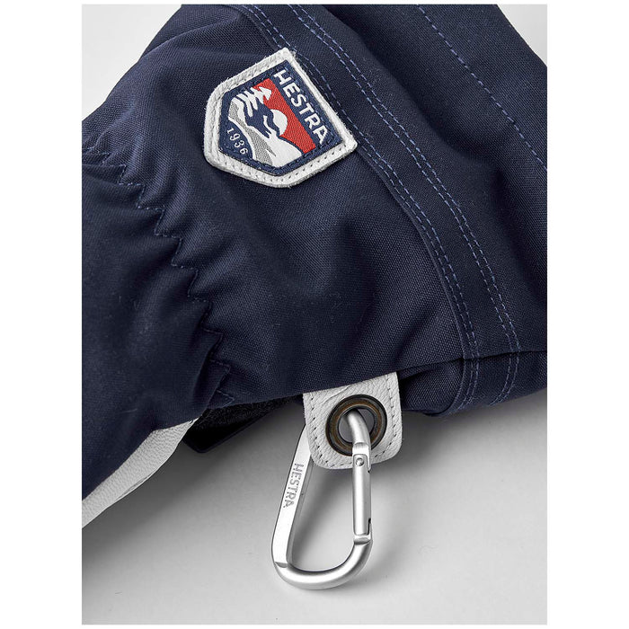 Hestra Army Leather Heli Ski 3-Finger Mittens Navy