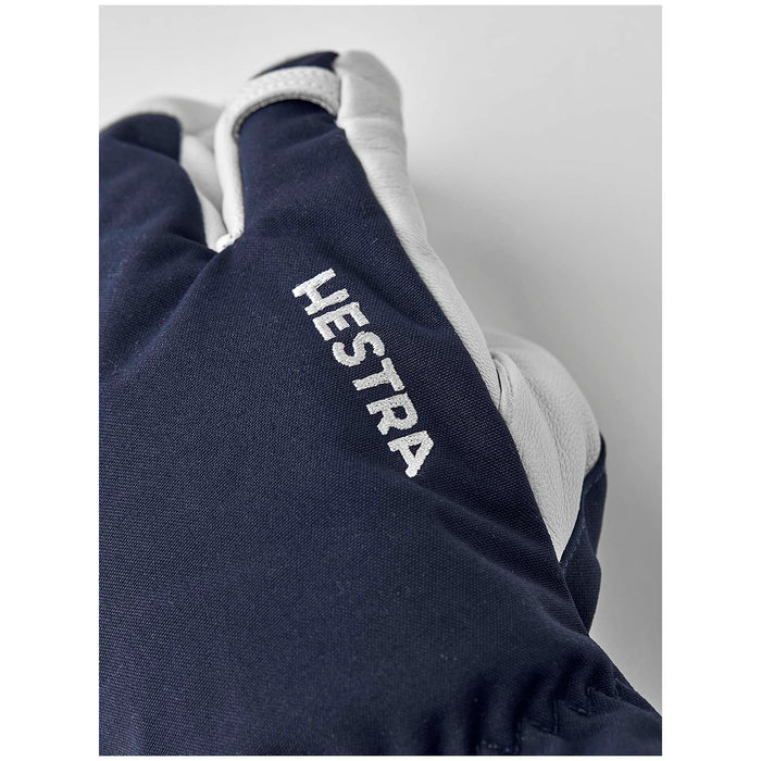 Hestra Army Leather Heli Ski 3-Finger Mittens Navy