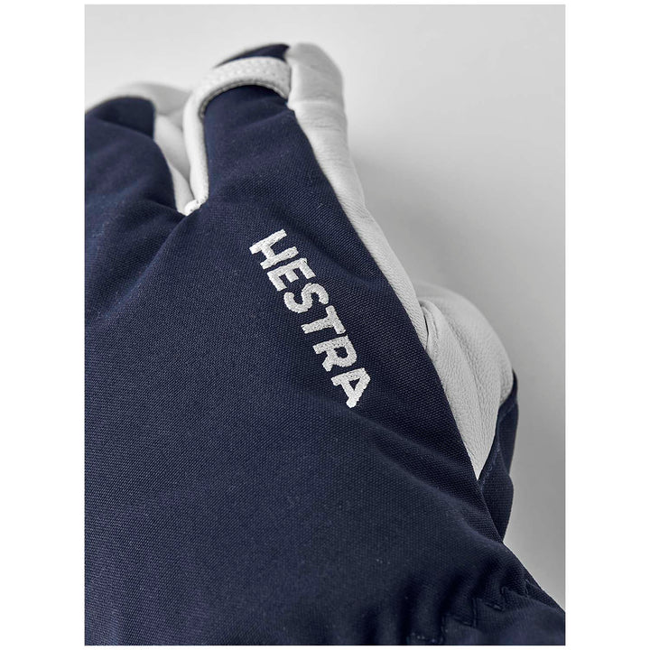 Hestra Army Leather Heli Ski 3-Finger Mittens Navy