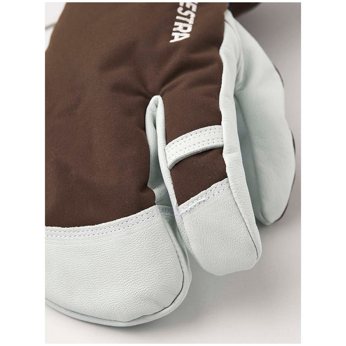 Hestra Army Leather Heli Ski 3-Finger Mittens Espresso