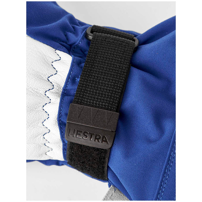 Hestra Army Leather Heli Ski 3-Finger Mittens Royal Blue