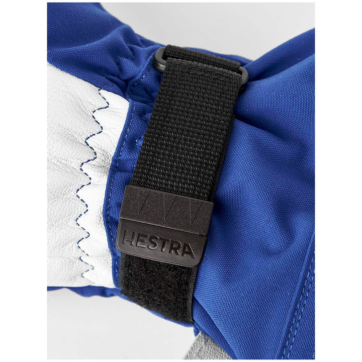 Hestra Army Leather Heli Ski 3-Finger Mittens Royal Blue