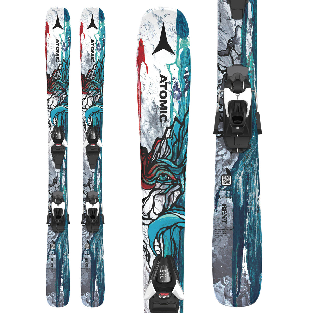 Atomic Bent Jr Skis + C5 GW Ski Bindings - Kids' 2024