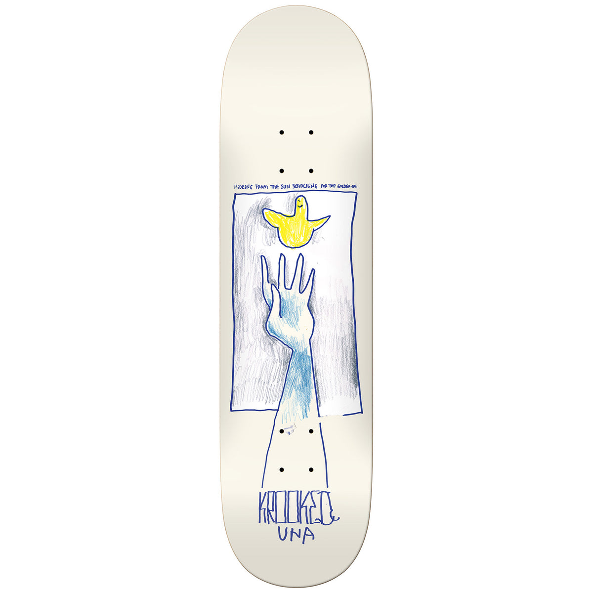 Krooked Una Goldern 8.28 Skateboard Deck