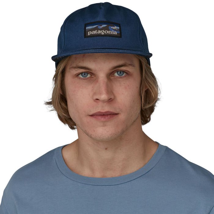 Patagonia Boardshort Label Funfarer Cap Tidepool Blue