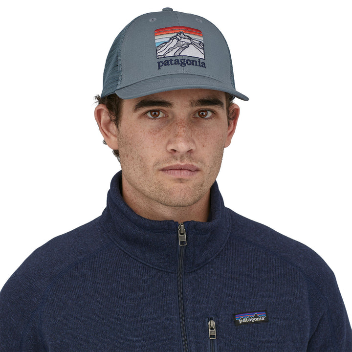 Patagonia Line Logo Ridge LoPro Trucker Hat Plume Grey