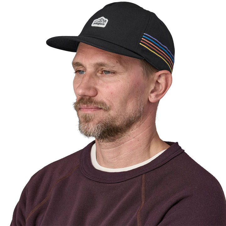 Patagonia Line Logo Ridge Stripe Funfarer Cap Black