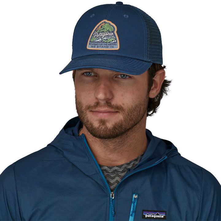 Patagonia Take a Stand Trucker Hat Bayou Badge/Tidepool Blue