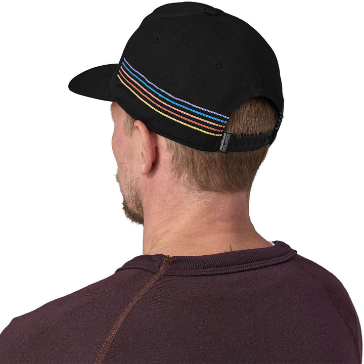 Patagonia Line Logo Ridge Stripe Funfarer Cap Black