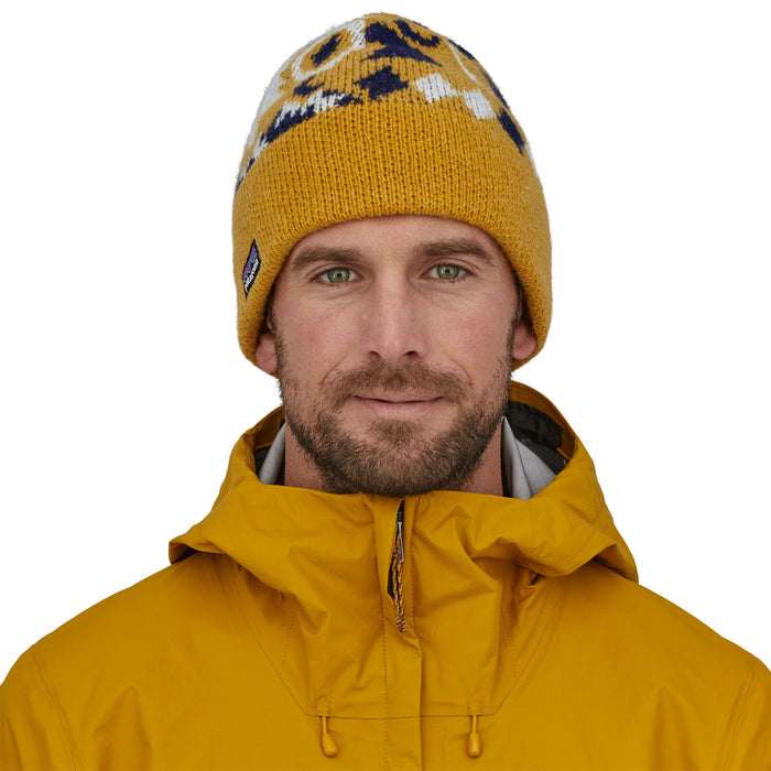 Patagonia Fun Hog Beanie Spirited Seasons Knit/Cabin Gold