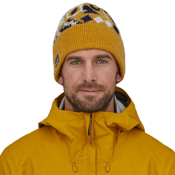 Patagonia Fun Hog Beanie Spirited Seasons Knit/Cabin Gold