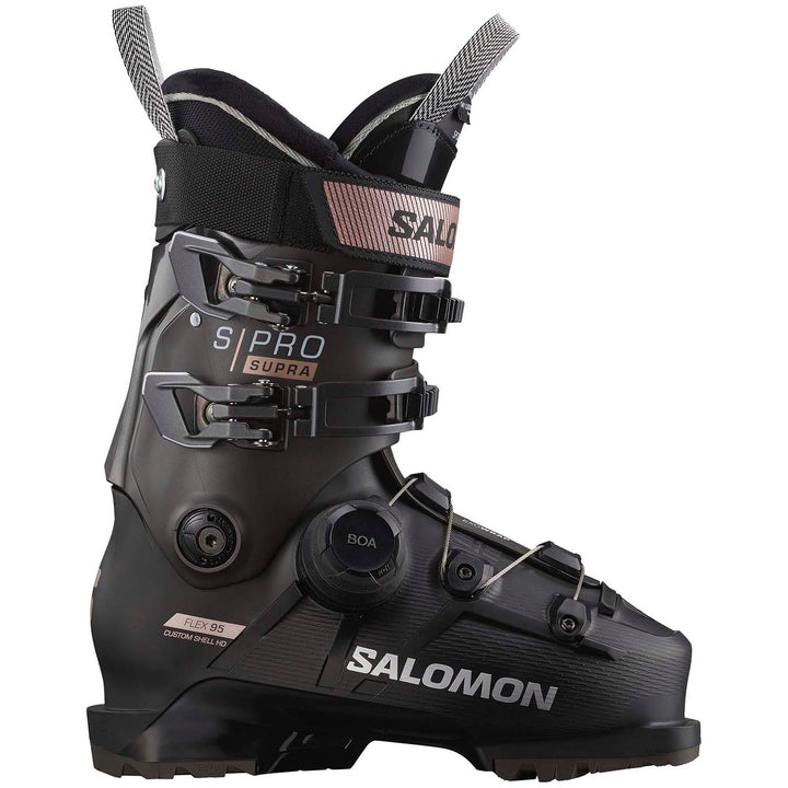 Salomon S/Pro Supra BOA 95 Ski Boots - Women's Black/Beluga/Pink Gold