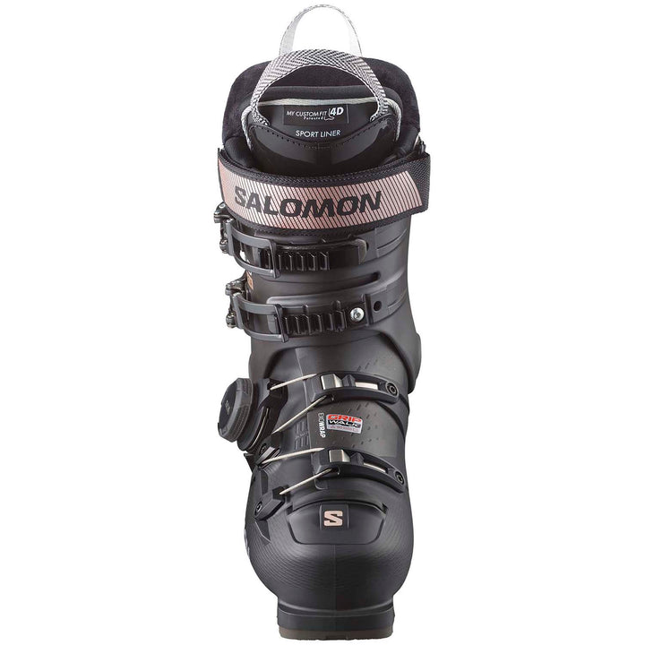 Salomon S/Pro Supra BOA 95 Ski Boots - Women's Black/Beluga/Pink Gold