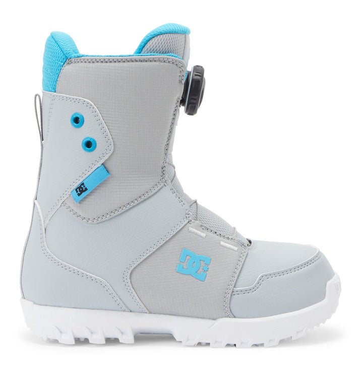 DC Youth Scout Snowboard Boots - Kids' 2024 Grey/Blue