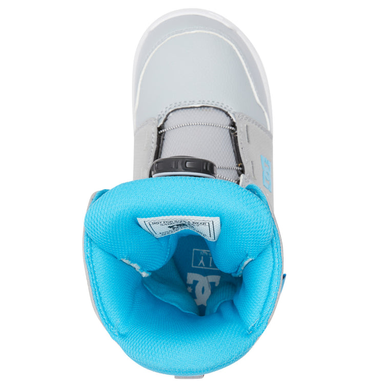 DC Youth Scout Snowboard Boots - Kids' 2024 Grey/Blue