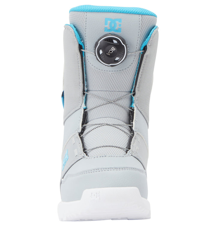 DC Youth Scout Snowboard Boots - Kids' 2024 Grey/Blue