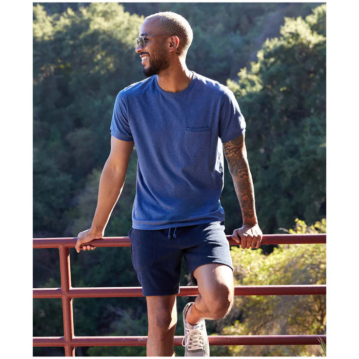 Outerknown Sojourn Pocket T-Shirt - Men's Heather Marine
