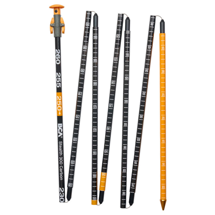 BCA Stealth 300 Carbon Avalanche Probe Black