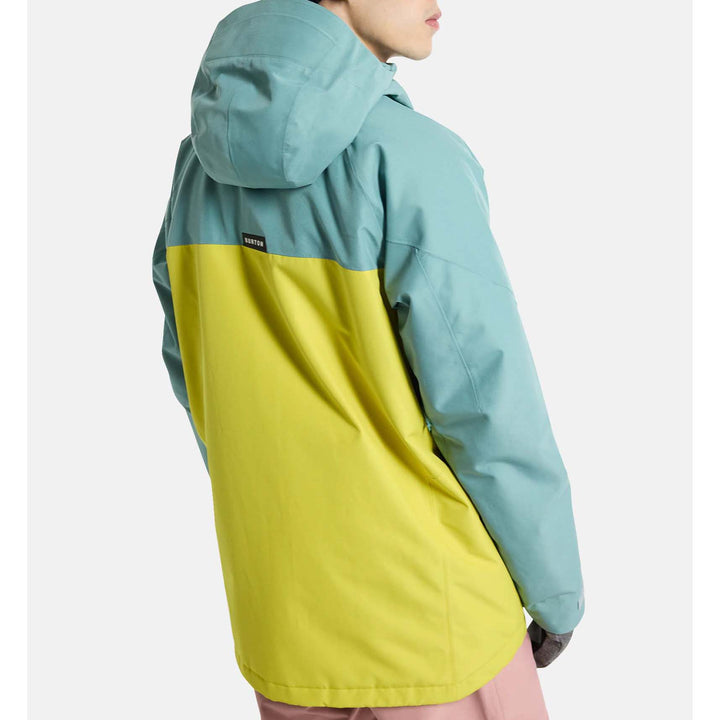 Burton GORE-TEX 2L Pillowline Jacket - Men's Rock Lichen/Powder Blush/Sulfur