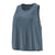 Patagonia Cap Cool Trail Cropped Tank Top - Women's Utility Blue