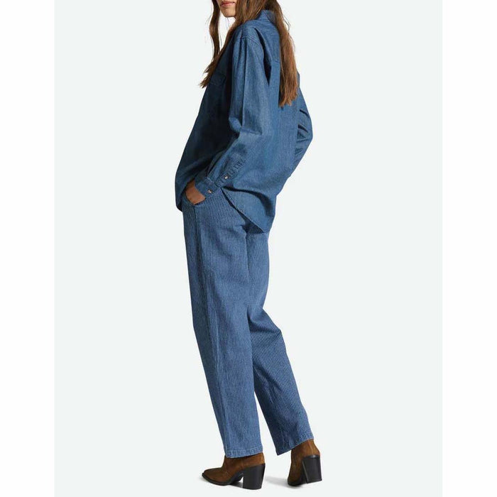 Brixton Bowery Boyfriend Overshirt - Women's Indigo Rinse