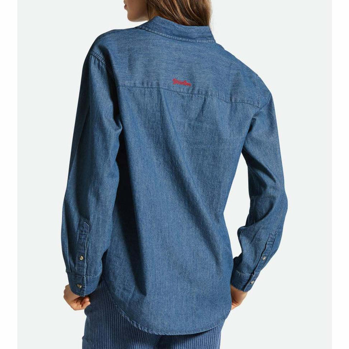 Brixton Bowery Boyfriend Overshirt - Women's Indigo Rinse