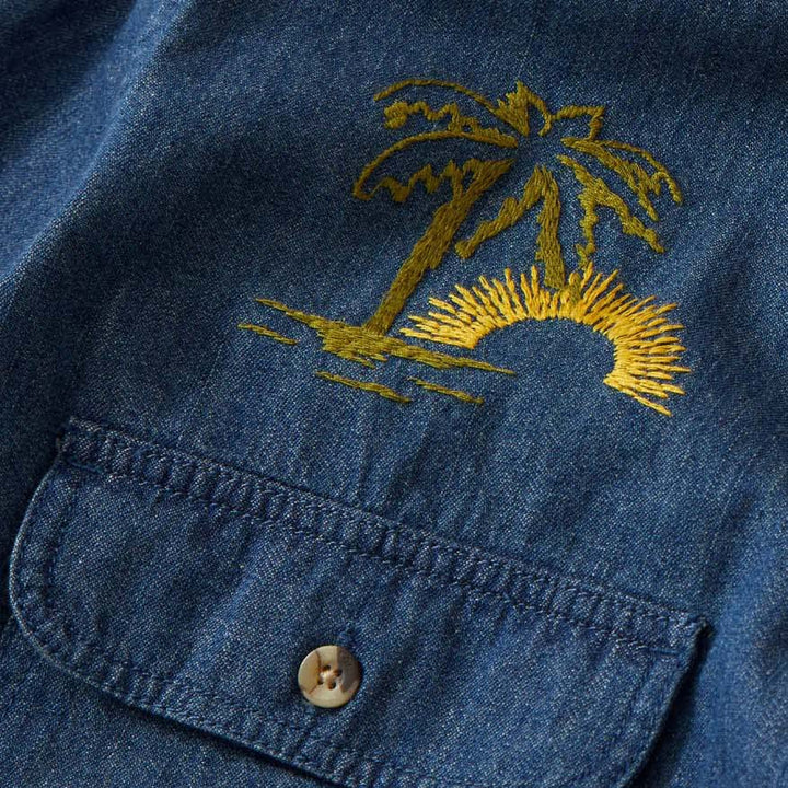 Brixton Bowery Boyfriend Overshirt - Women's Indigo Rinse