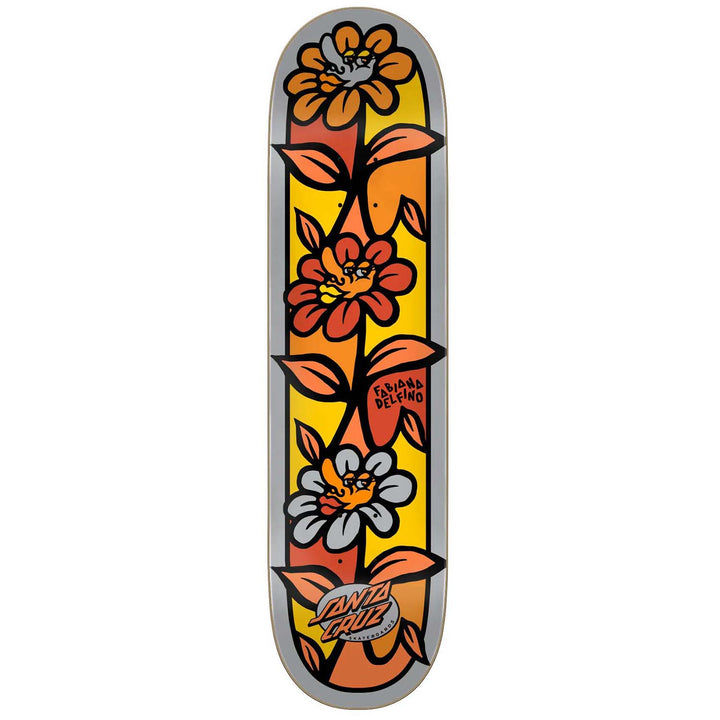 Santa Cruz Delfino Flower Crew Pro 8.0 Skateboard Deck
