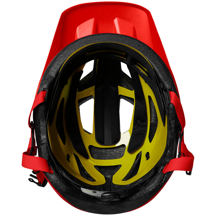 Fox Racing Mainframe MIPS Bike Helmet Trvrs Fluorescent Red
