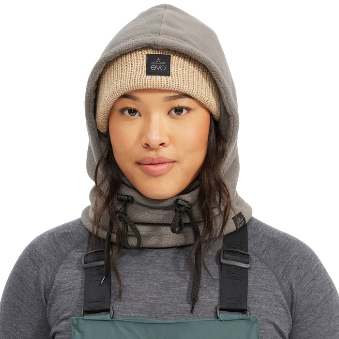 evo Fleece Hood Charcoal