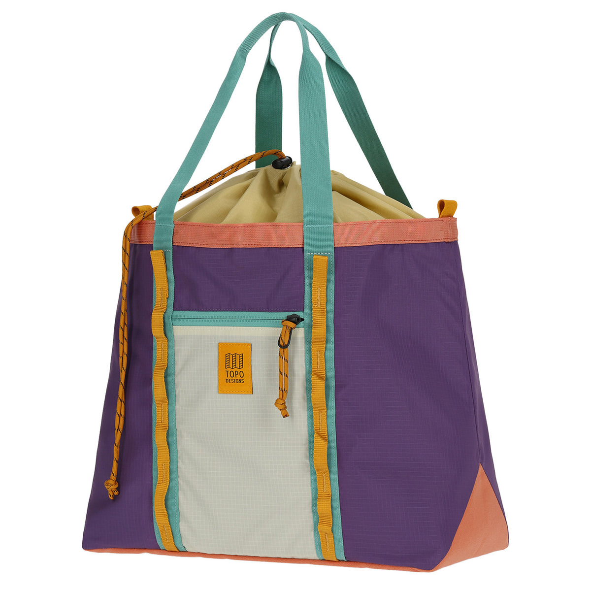 Topo Designs Mountain Utility Tote Loganberry/Bone White
