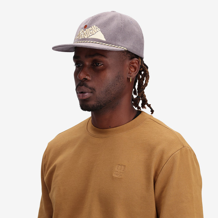 Topo Designs Corduroy Trucker-Rugged Peaks Hat Charcoal