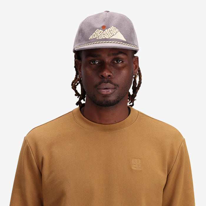 Topo Designs Corduroy Trucker-Rugged Peaks Hat Charcoal