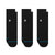 Stance Icon Quarter 3-Pack Socks Black