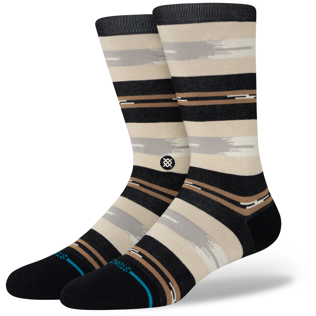 Stance Trail Bound Crew Socks Black