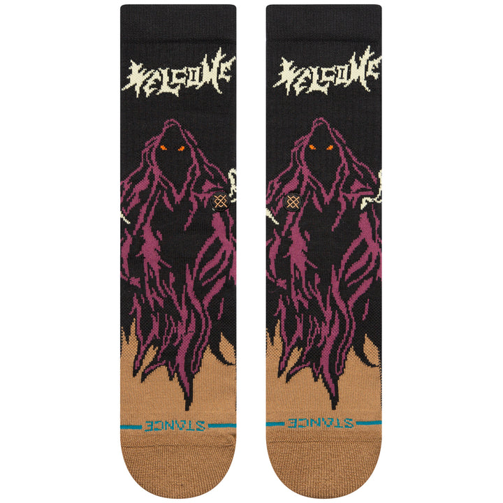 Stance Welcome Skelly Crew Socks Black