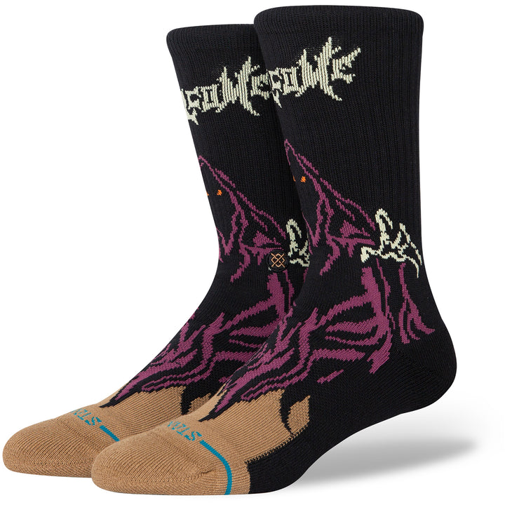 Stance Welcome Skelly Crew Socks Black